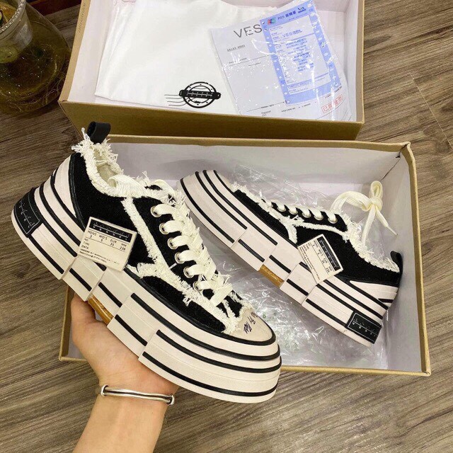 Giày Sneaker Style Rách Cao 3,5-4cm HOT NHẤT 2020 [ Bản Đế Gỗ ] | BigBuy360 - bigbuy360.vn