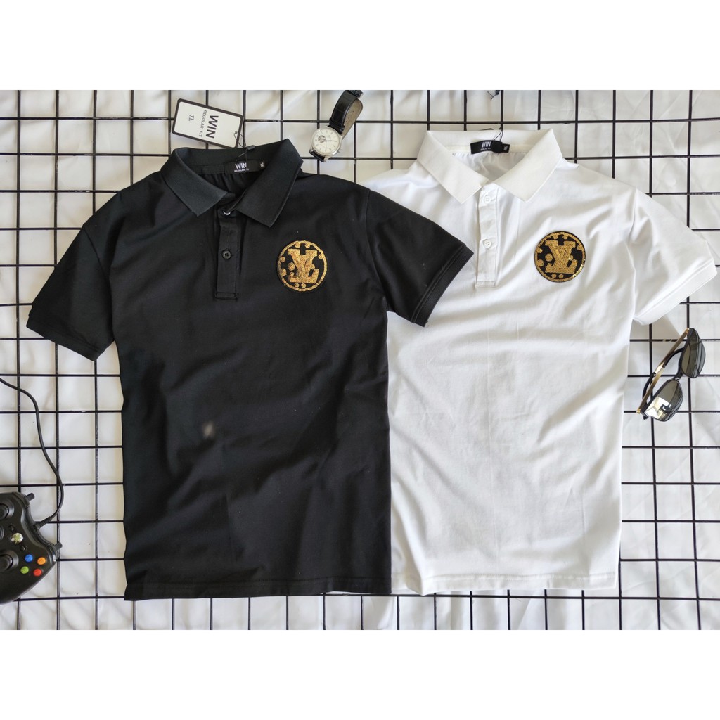 Áo Thun Nam Ngắn Tay cổ bẻ vải co giãn 4 chiều | BigBuy360 - bigbuy360.vn