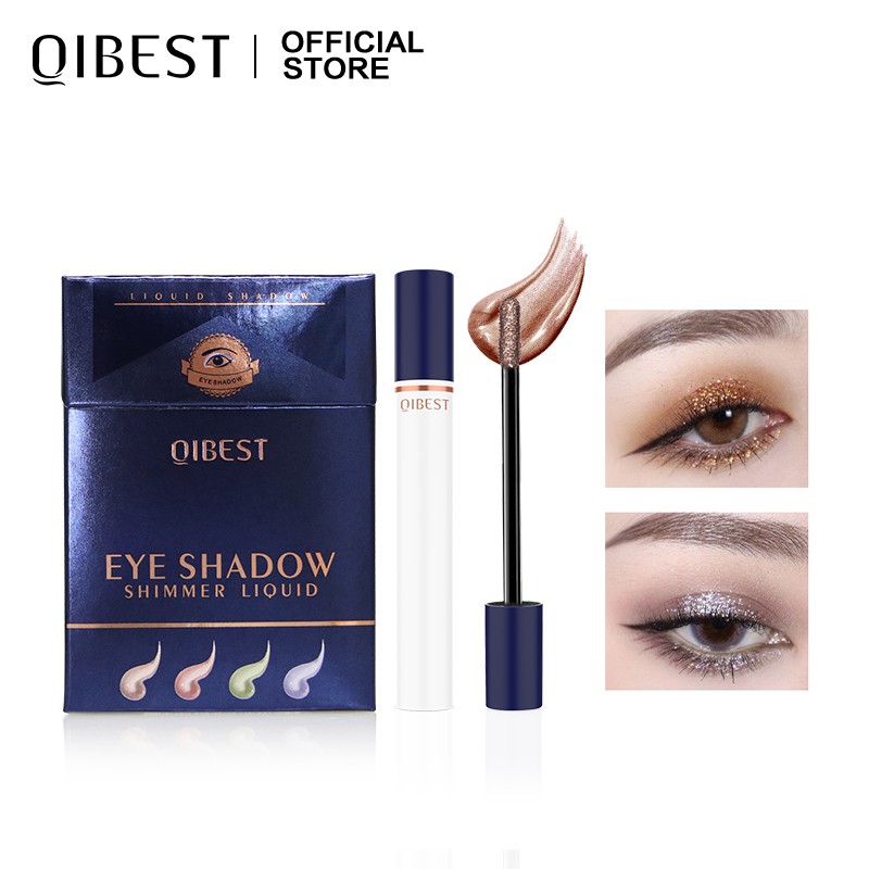 Set 4 Nhũ Mắt Qibest Dạng Lỏng Lấp Lánh Kháng Nước 46g （4pcs）