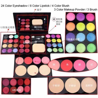 Bộ make-up ADS màu mắt, má, son môi, phấn