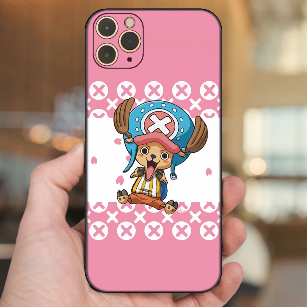 Ốp lưng iPhone 11 Pro Max dẻo đen cạnh vuông in hình Chopper One Piece Đảo Hải Tặc