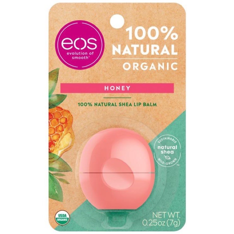 Son dưỡng trứng EOS Natural & Organic Shea Lip Balm