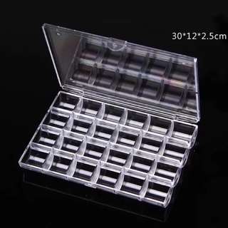 Hộp mica 24 ô, đựng phụ kiện nail