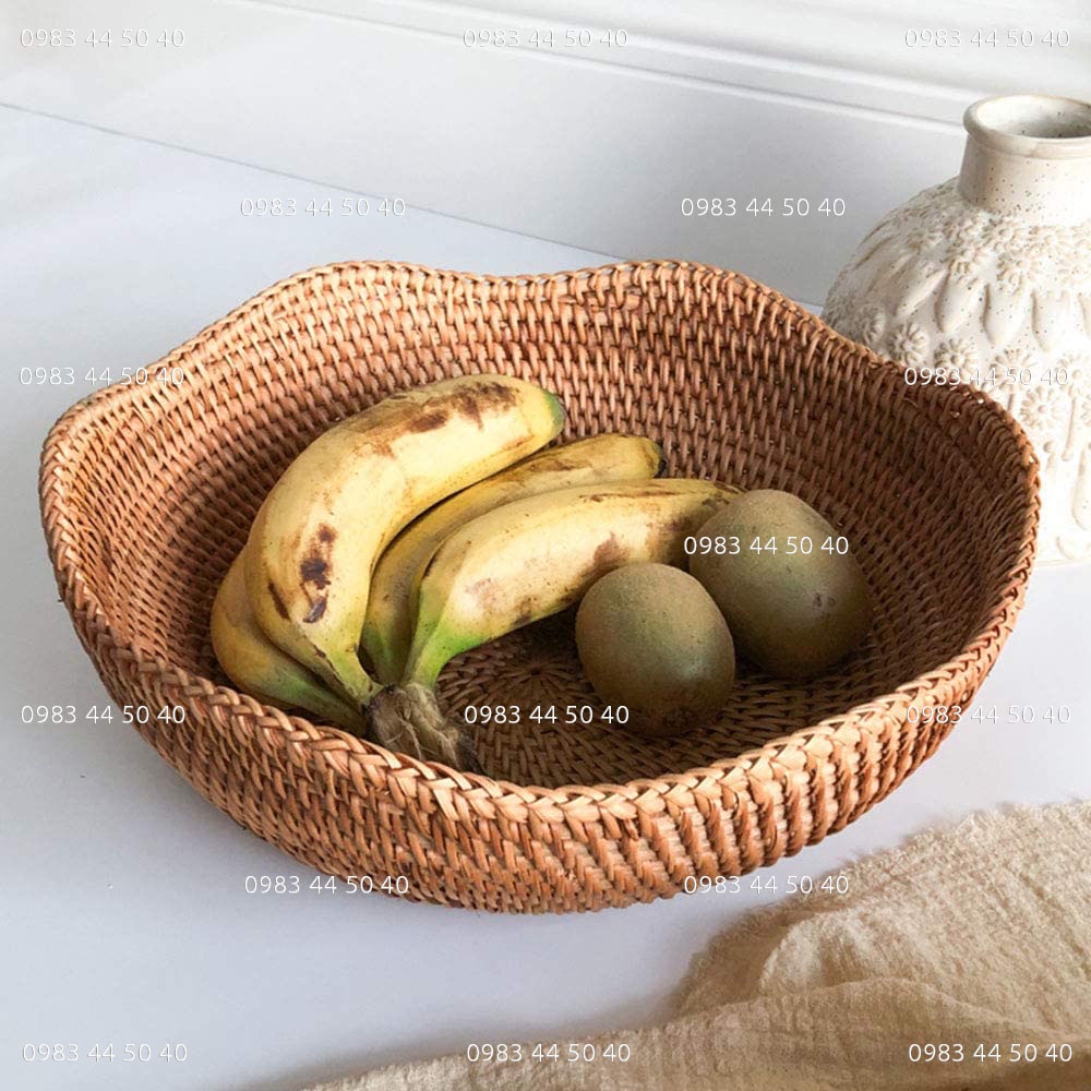 Bát mây (tròn sao) để bánh kẹo, trái cây, trang trí bàn ăn.