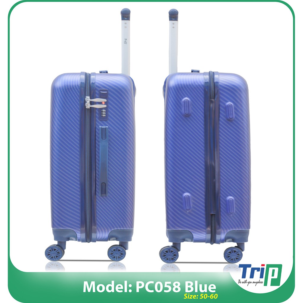 Bộ 2 Vali Chống Trộm TRIP PC058 - Size 22+26inch - Màu Xanh Dương