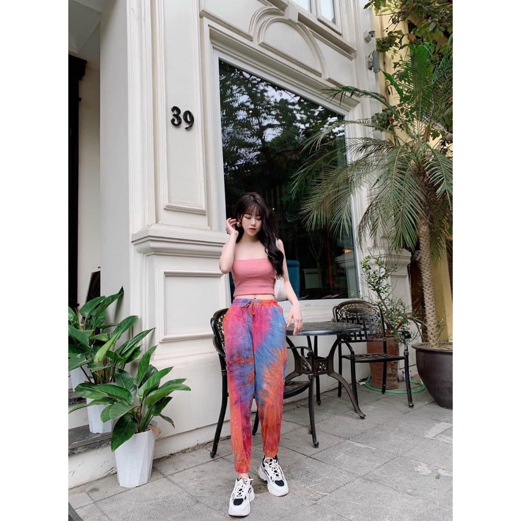 Sét Croptop 2 Dây Mix Quần Boom | BigBuy360 - bigbuy360.vn