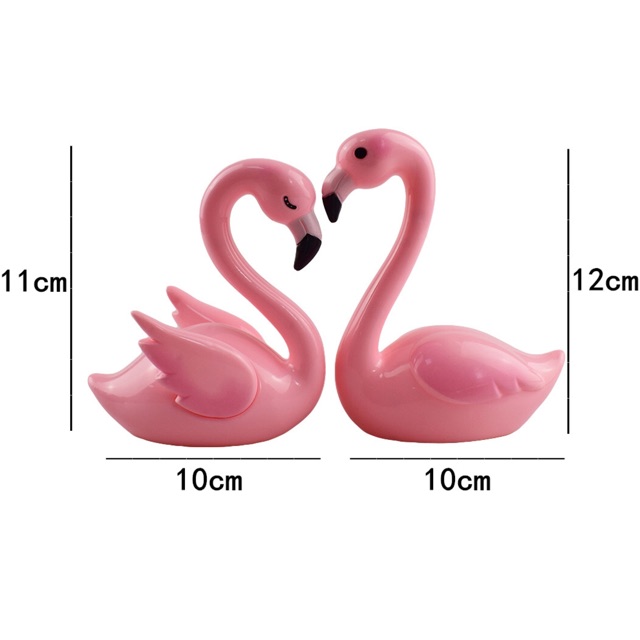 Cặp hồng hạc trang trí bánh kem