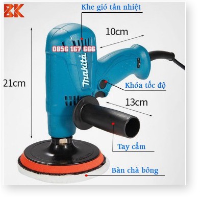 Máy đánh bóng ô tô MAKITA GV6010 - Máy đánh bóng ô tô, xe máy Mini - Hàng mới