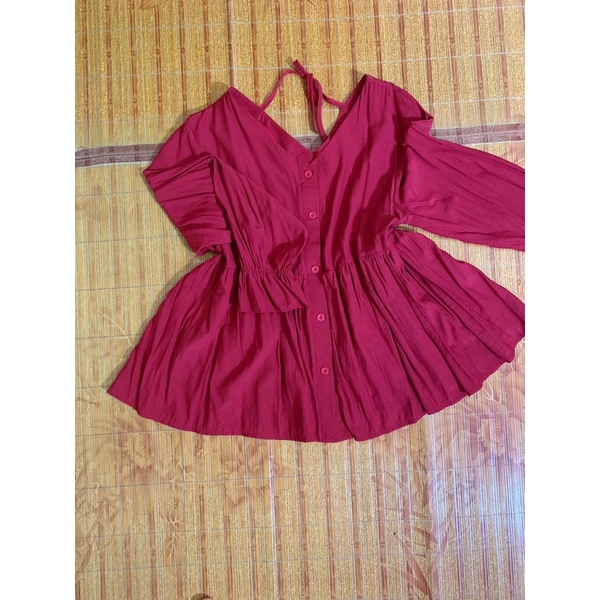 ❌❌PASS áo babydoll màu đỏ đô,thanh lý áo babydoll
