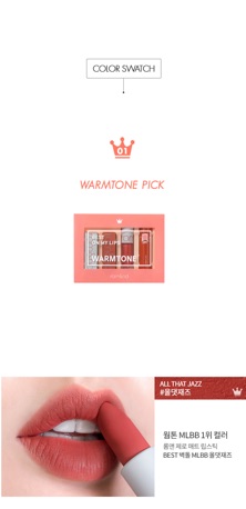 Set 4 Thỏi Son Lì Minisize Romand Best On My Lips Edition