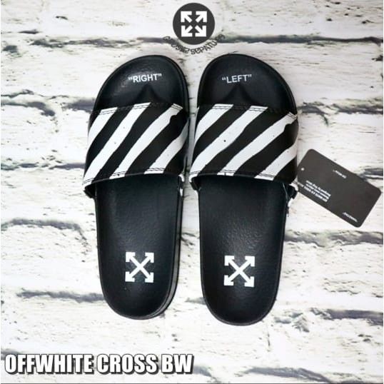 Dép sandal Off-white màu đen thời trang cho nam