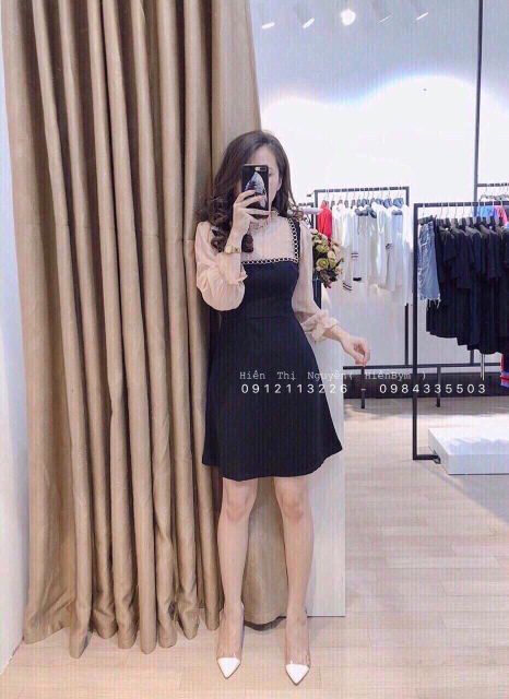 Váy tiểu thư phối tay