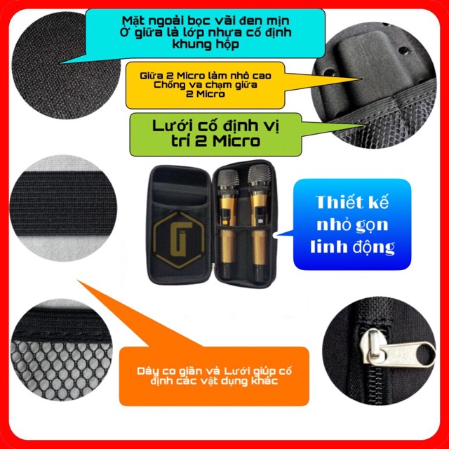 Túi Hộp Đựng Micro Không Dây Đa Năng