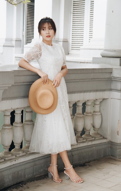 Đầm dự tiệc ren xoè cao cấp camidress | BigBuy360 - bigbuy360.vn