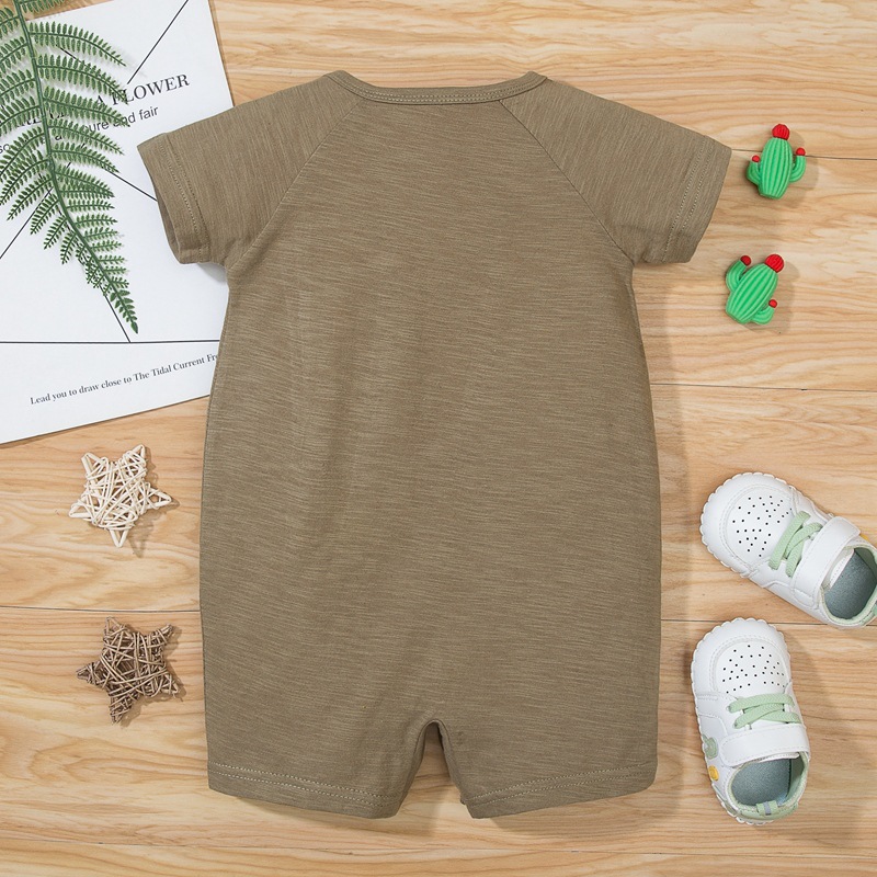 Bộ Áo Liền Quần In Hình Hoạt Hình Dễ Thương Cho Trẻ Sơ Sinh