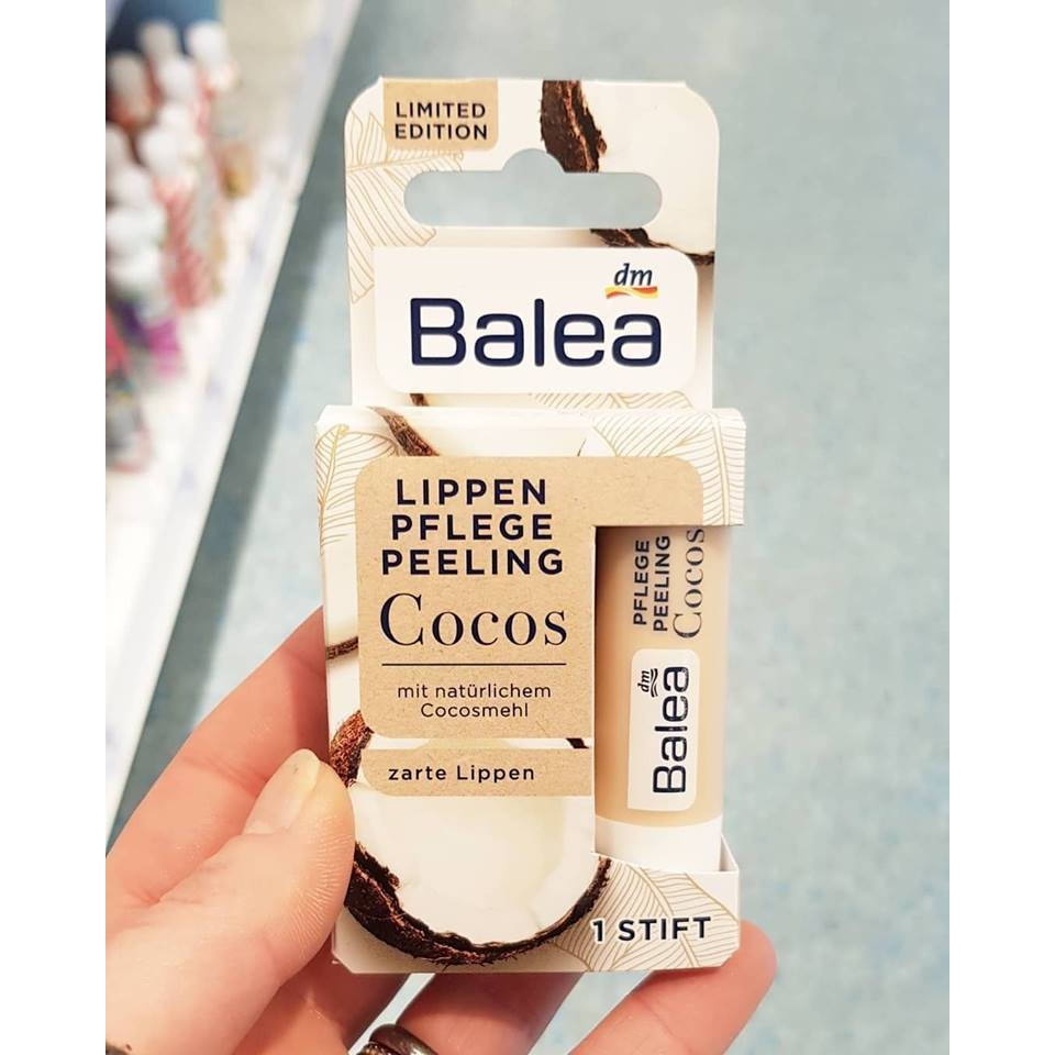 Son tẩy da chêt môi Balea Cocos Đức 4,8g chiết xuất tinh dâu dừa và vitamin E kiêm dưỡng môi | BigBuy360 - bigbuy360.vn