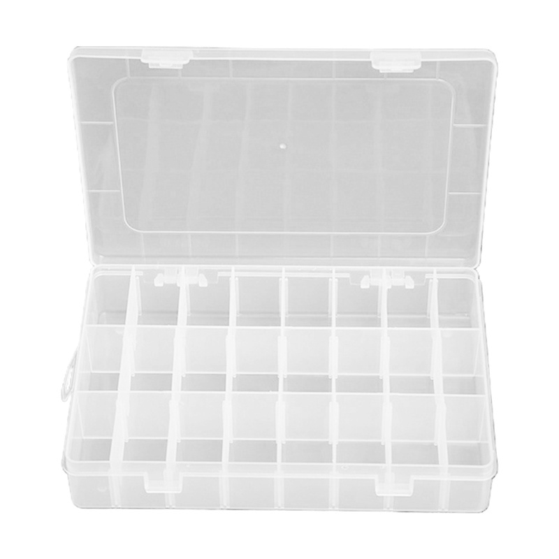 Hộp đựng trang sức trong suốt nhiều ngăn tiện dụng