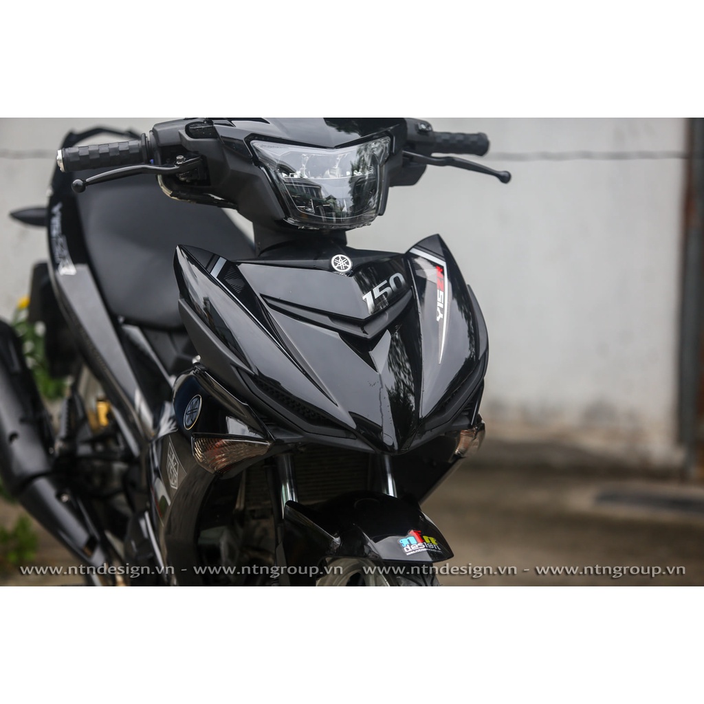Tem Rời Dán Xe Exciter 150 Mẫu Y15ZR Xám Đen Cực Chất, Hàng 3 Lớp Chất Lượng Cao