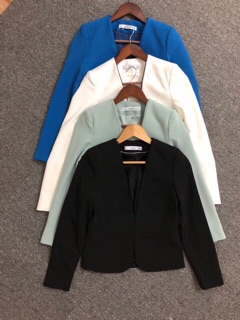 Blazer mango màu xanh coban