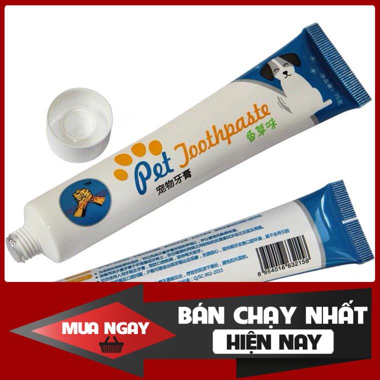 [❌GIÁ SỈ❌] [ RẺ VÔ ĐỊCH ] Bộ bàn chải kem đánh răng cho thú cưng thơm miệng chống sâu răng cao cấp ❤️