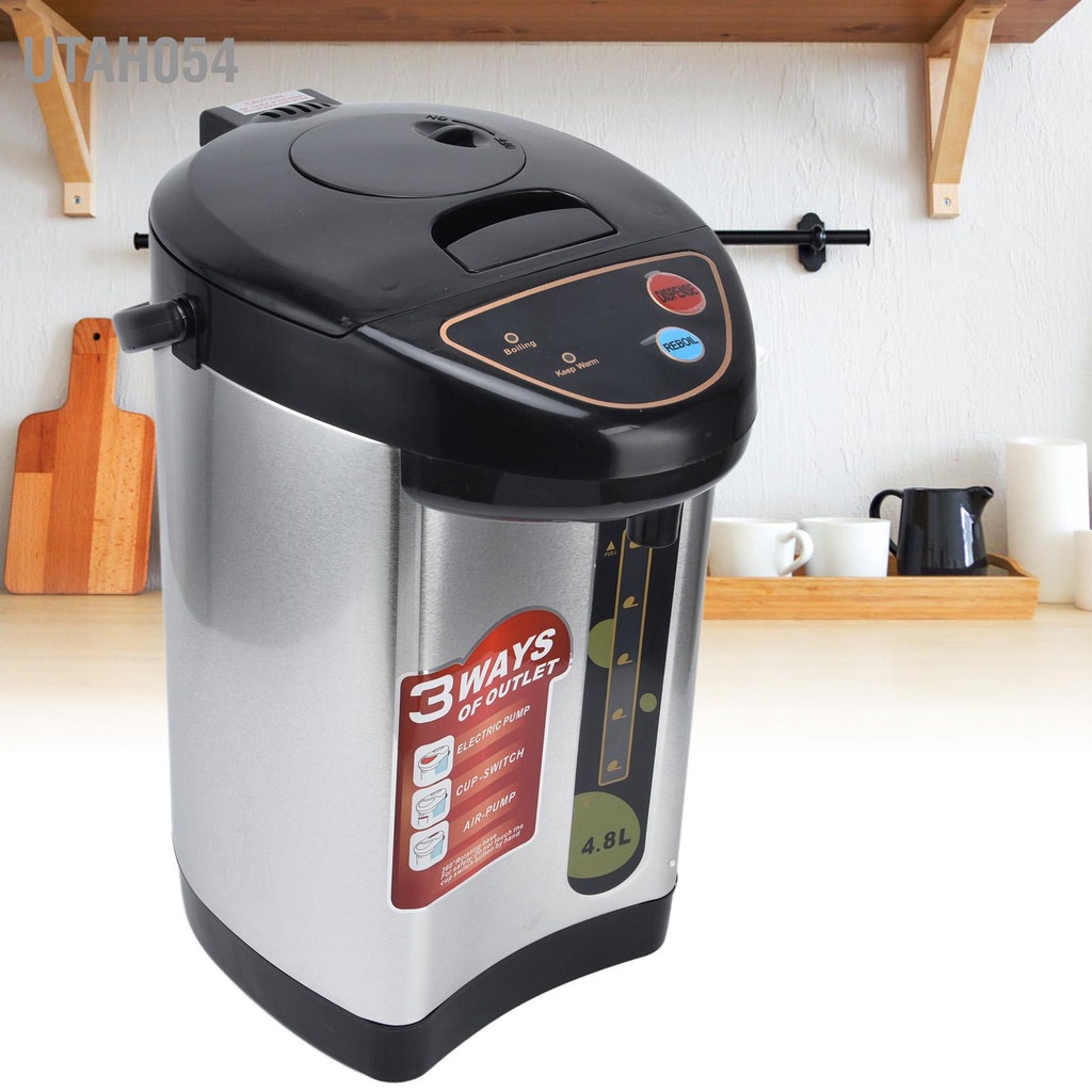 [Hàng Sẵn] Bình Thuỷ Điện - Bình Nước Nóng Điện Bằng Thép Không Gỉ 4.8L 220V【Utah054】