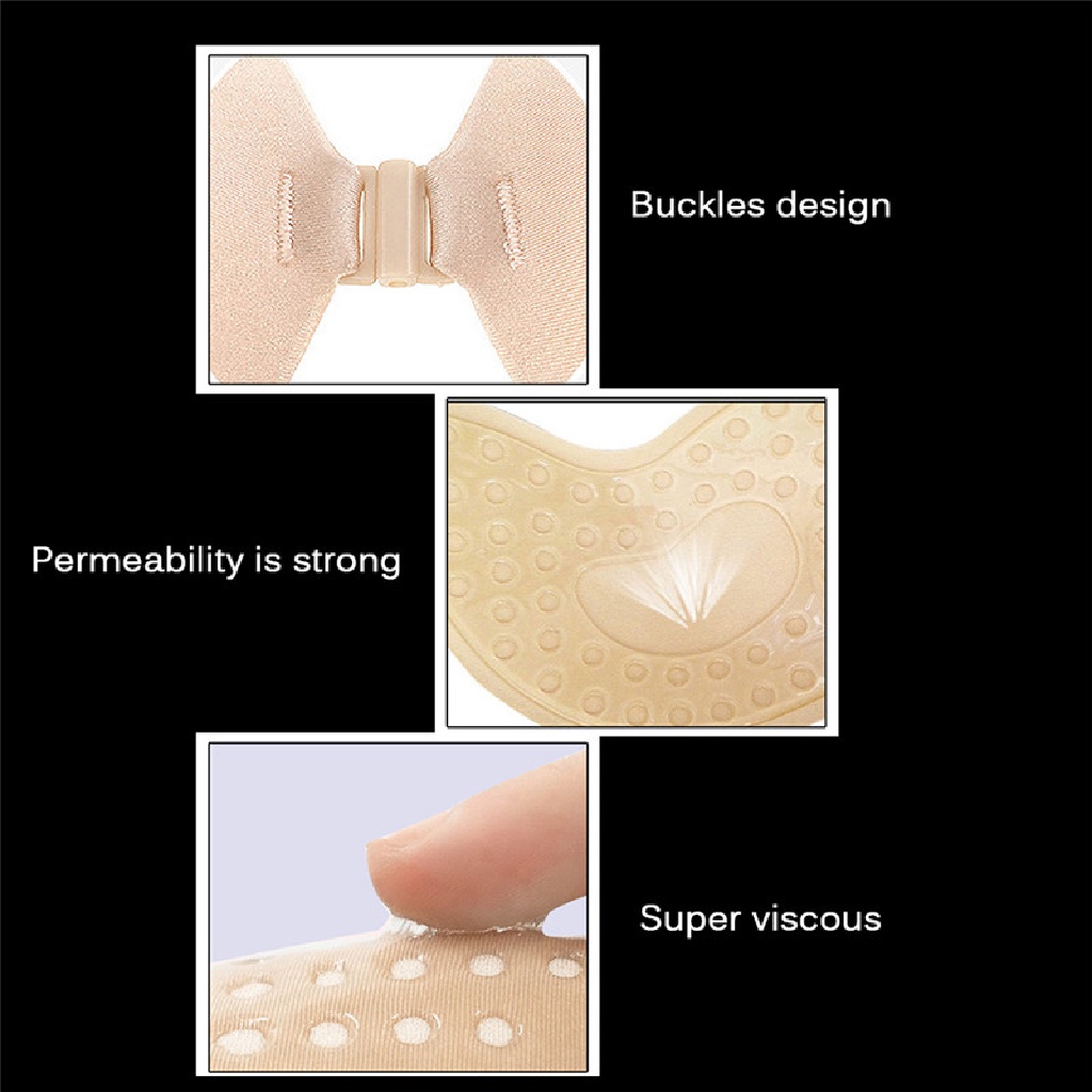 {Ffsd} Áo Ngực Silicone Không Dây Vô Hình Tự Dính Không Đường May Kích Thước * Bán Chạy