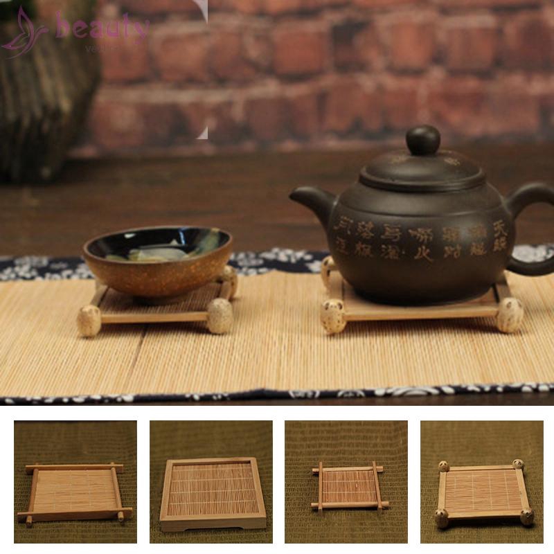 Đệm lót cốc bằng tre cách nhiệt tự nhiên