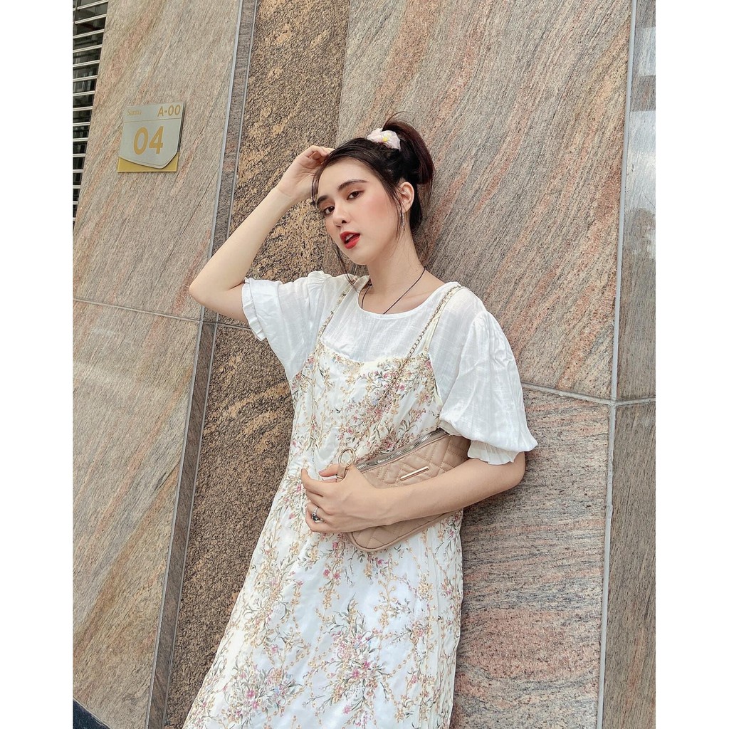 Đầm Hoa Phong Cách Hàn Quốc Xinh Xắn Cho Nữ | BigBuy360 - bigbuy360.vn