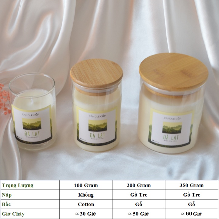 Nến Thơm AGAYA Candle Cup - Mùi ĐÀ LẠT