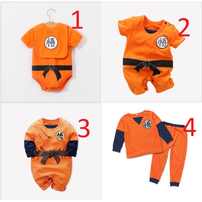 [FREESHIP] QUẦN ÁO TRẺ EM - Bộ budysuit Cosplay SONGOKU cho bé