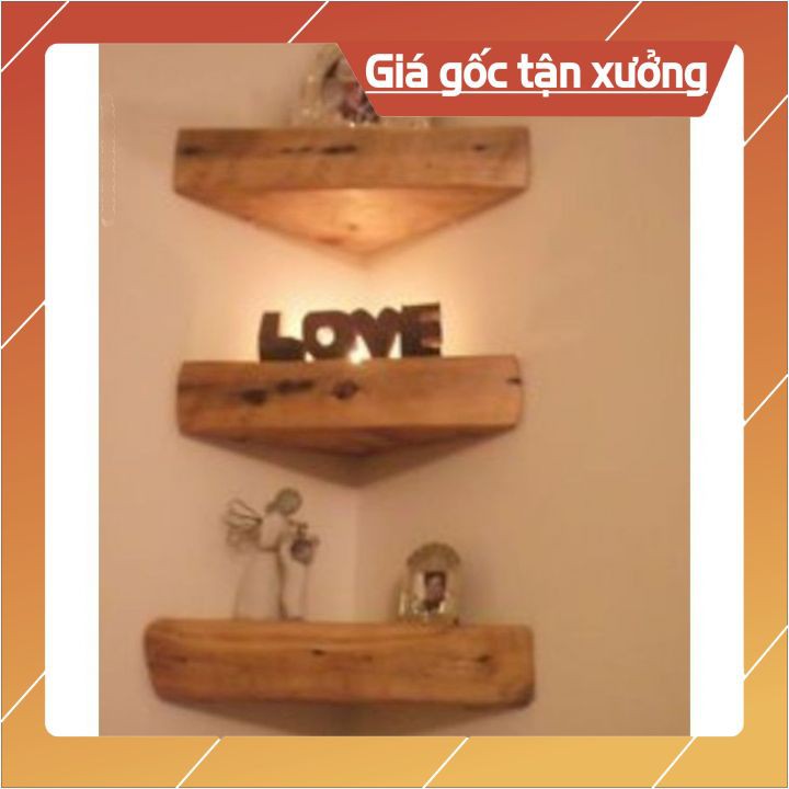 " XẢ KHO" Kệ gỗ treo tường tam giác vuông góc 90 | BigBuy360 - bigbuy360.vn