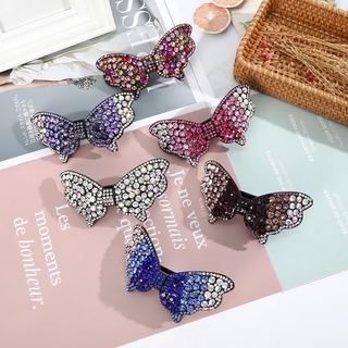 Kẹp tóc hình hoa bướm đính đá thời trang
