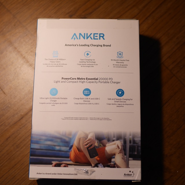 Pin PD Anker Powercore Metro Essential 20000 mAh A1287 20W / A1281 18W Sạc nhanh USB-C chuẩn PD Iphone 12 / 13