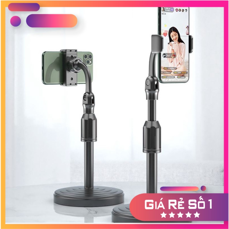 Giá đỡ điện thoại livestream, xem video ổn định, xoay 360 độ, dùng để quay phim ghi hình đa dụng |Phutuan91