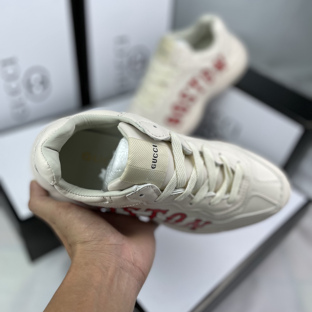 Giày thể thao Sneaker nam nữ, GC Boston phối kem Hot Trend 2021, Full Box tặng vớ, bảo hành 6 tháng