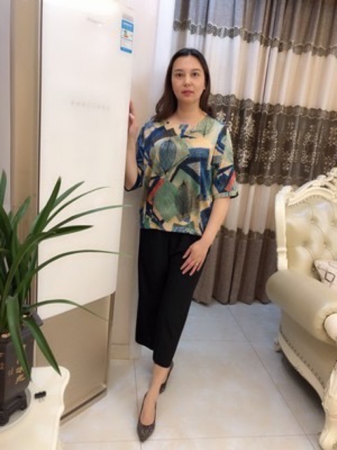Áo nữ- Áo nữ trung niên [ Tặng kèm quần ]