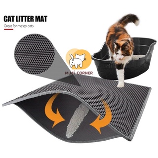 Thảm hứng cát cho mèo, thảm lót khay vệ sinh 2 lớp