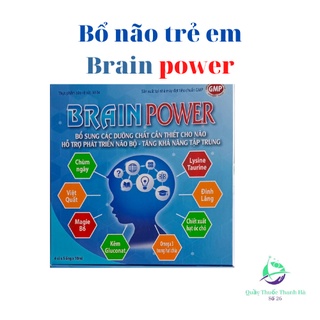 Bổ não ống trẻ em brain power hộp 4 vỉ 20 ống