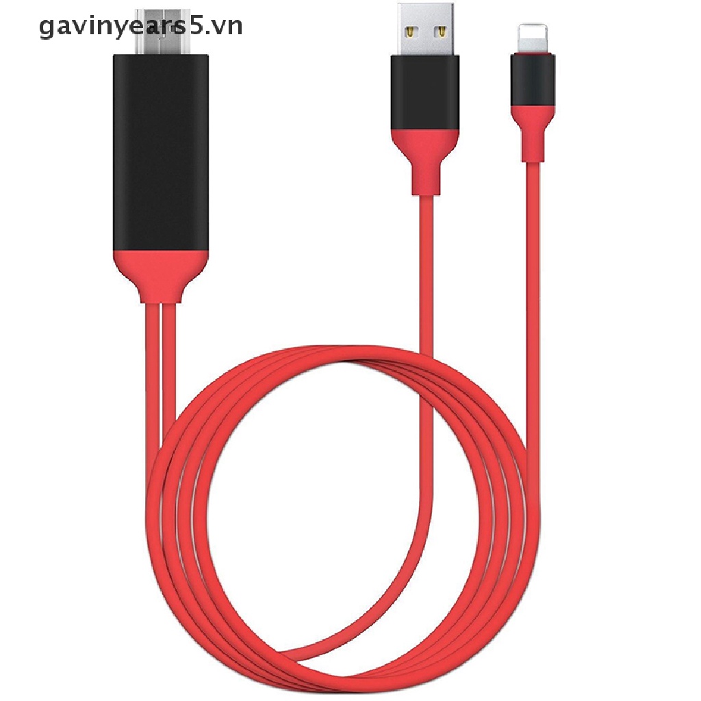 Cáp Chuyển Đổi Lightning Sang HDMI TV AV 2M 8 Pin Cho iPhone 7 7 + 6 6s 5 5s iPad