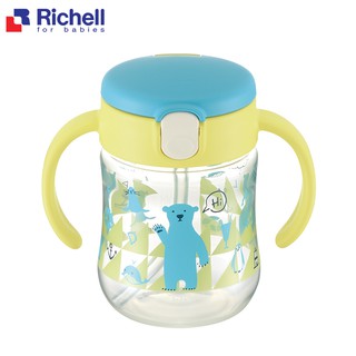 Cốc ống hút T.L.I Richell (vàng) RC21410 (hồng) RC21411