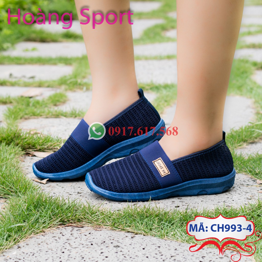 Giày Thể thao Nữ Xinh AK - Anh Khoa CH993-4 - Sợi cao cấp dệt dạng Len thoáng mát co giãn ôm chân