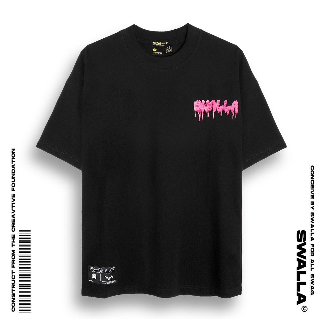 Áo thun unisex SWALLA PINKIDRIP 100% PREMIUM COTTON - LOCAL BRAND chính hãng