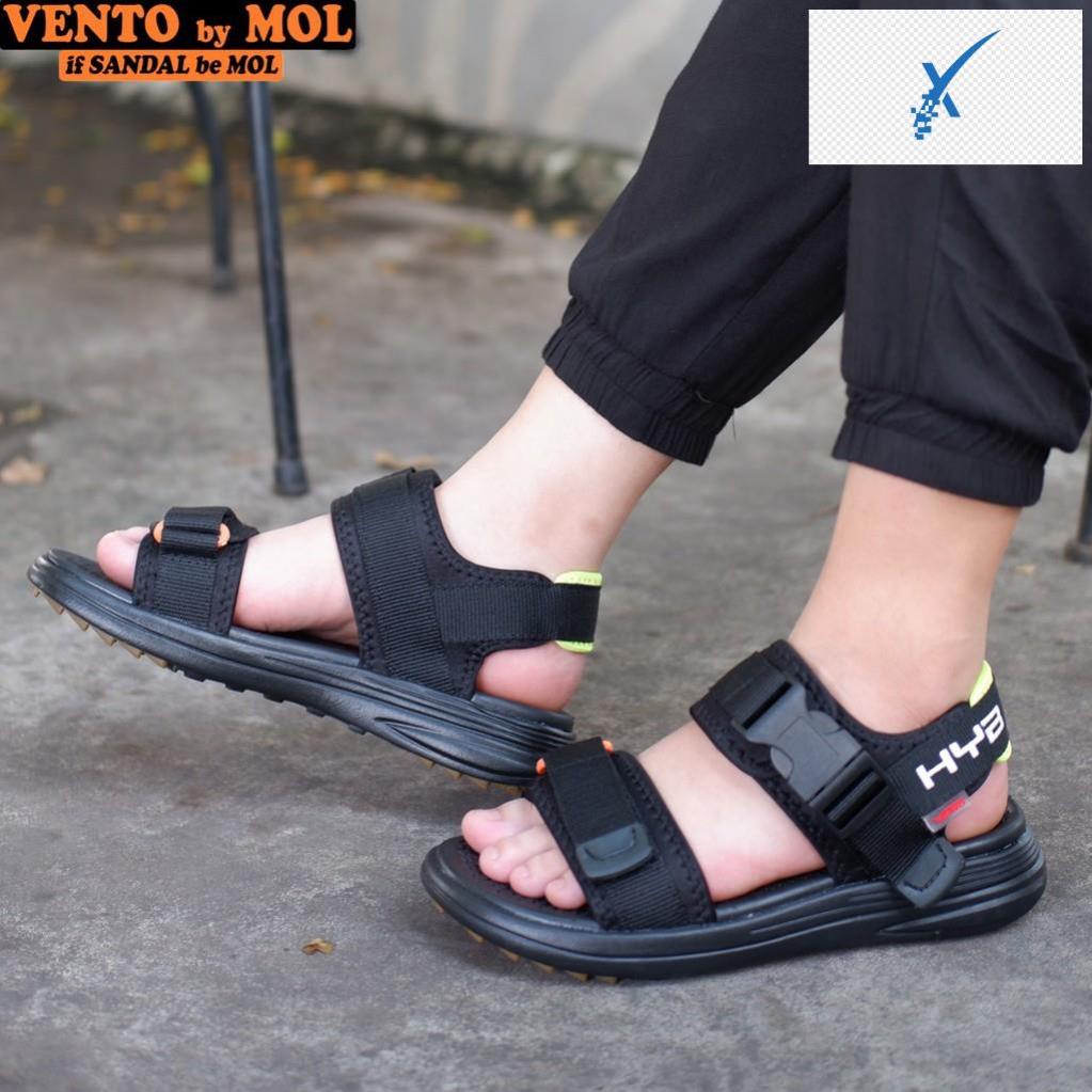 Giày sandal Vento nam nữ 2 quai ngang vải dù cho cặp đôi có quai hậu cố định mang đi học du lịch NB38B
