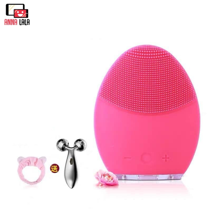 [SẴN] Máy rửa mặt MILAKA Tặng kèm thanh lăn mặt và tai thỏ (có feedback ảnh thật) | BigBuy360 - bigbuy360.vn