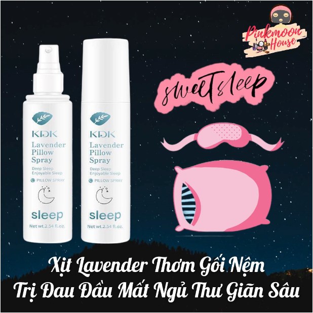 [HOT] ✨XỊT LAVEDER THƠM GỐI NỆM TRỊ ĐAU ĐẦU MẤT NGỦ GIÚP THƯ GIÃN 75ML✨