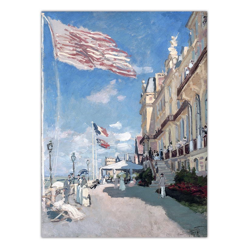 Tranh Vải Bạt Treo Tường In Hình Claude Monet Pháp Trang Trí Nhà Cửa