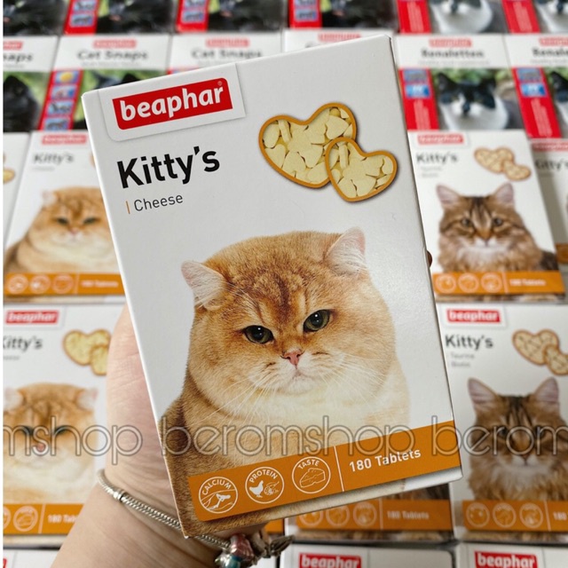 (180V) VITAMIN CHO MÈO BEAPHAR KITTY'S PHÔ MAI NHẬP NGA GIÁ CỰC RẺ