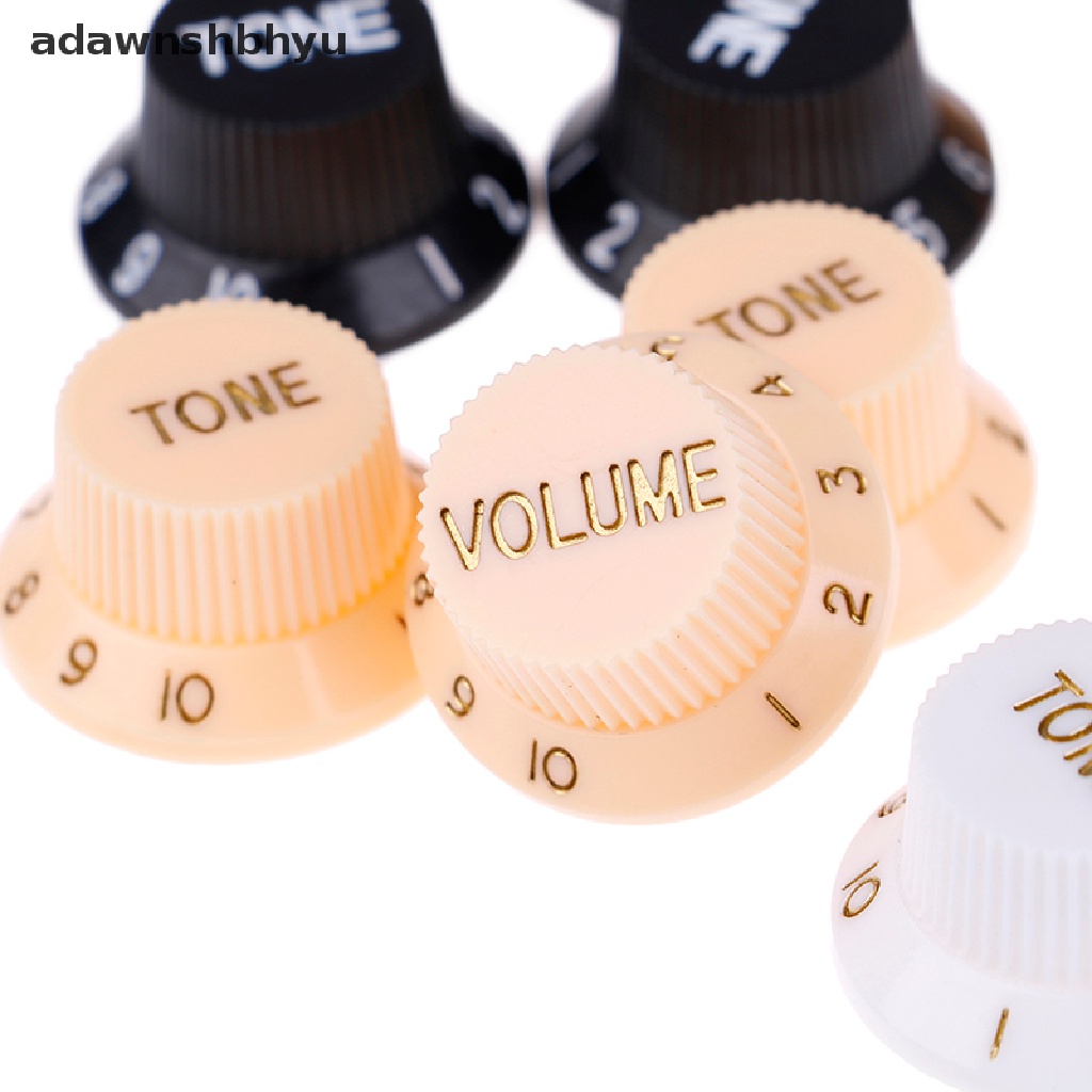 adawnshbhyu Guitars strat knob 1-Volume 2-Tone control knobs for guitar VN