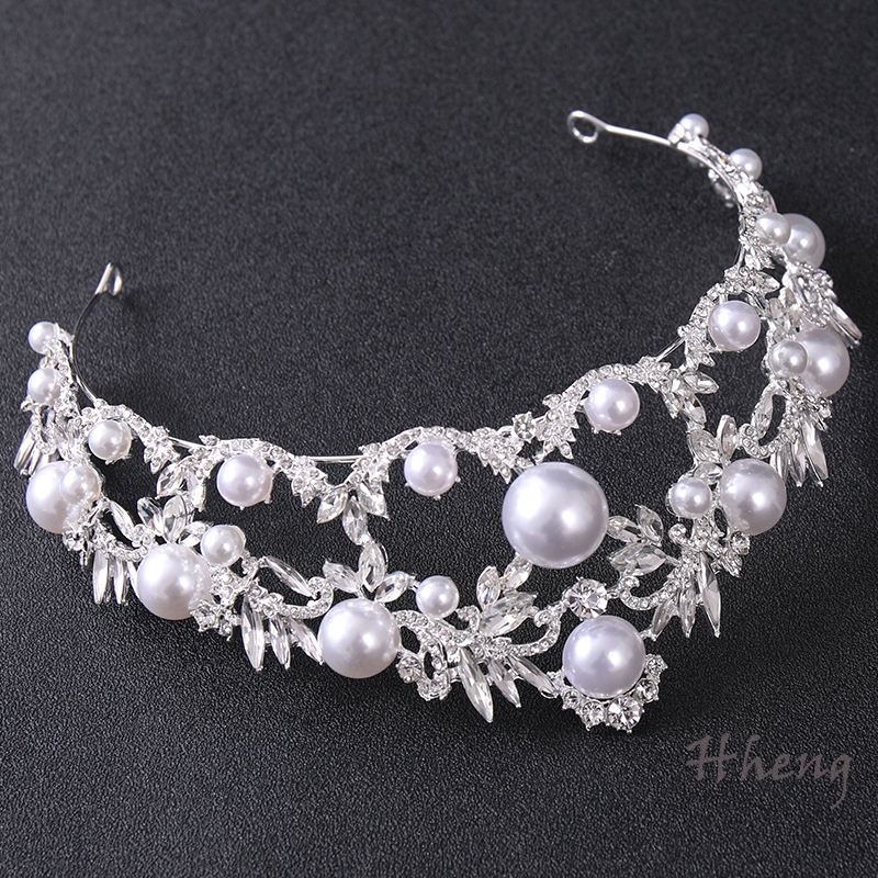 YADORNOS Cài Tóc Hình Vương Miện Đính Ngọc Trai Sang Trọng Cho Cô Dâu
