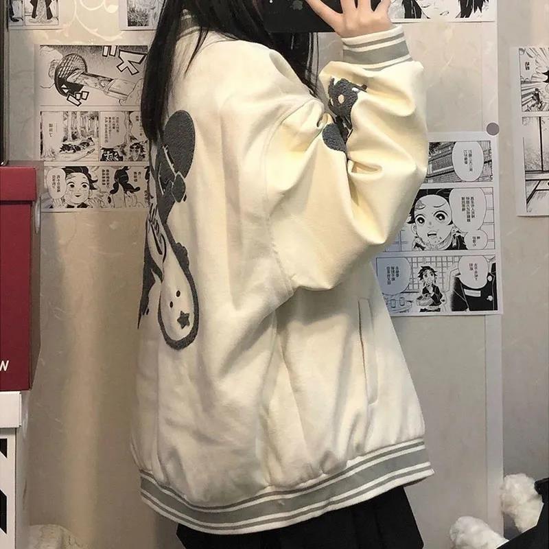 Áo Khoác Bóng Chày Dáng Rộng Phong Cách Âu Mỹ Thời Trang Xuân Thu Mới Cho Nữ